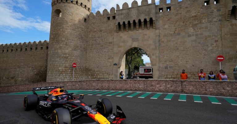 Así quedó la parrilla del GP de Azerbaiyán en la Fórmula 1