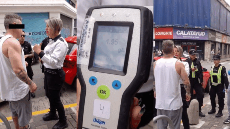 Conductor ebrio que chocó en el microcentro: «Estaba a dos puntos de un coma alcohólico»