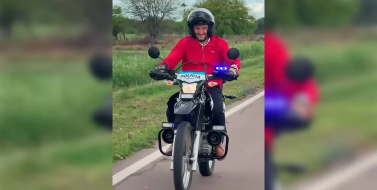 Pullaro, en modo motoquero, inauguró obras en el norte