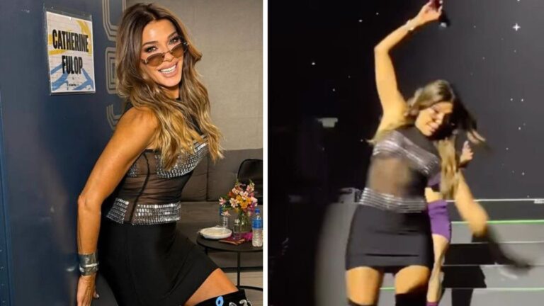 Catherine Fulop reveló que tendrá que ser operada tras su dura caída en el show de Erreway