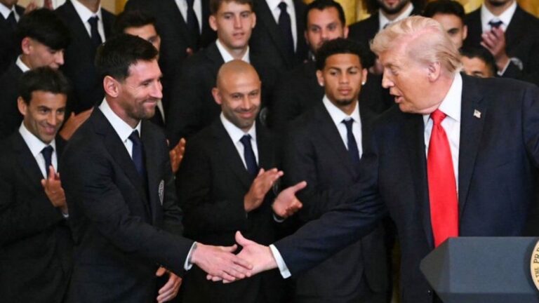 Lionel Messi estuvo con Donald Trump en la Casa Blanca
