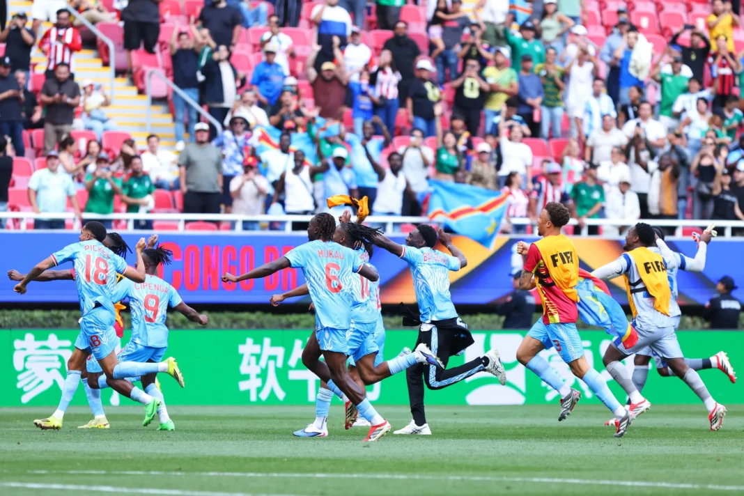 Celebración de la selección de la República Democrática del Congo tras clasificar al Mundial 2026.