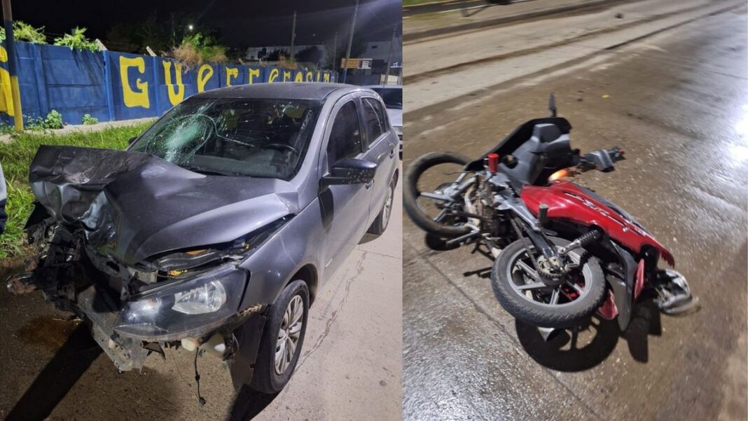 Accidente de tránsito en intersección de Capitán Bermúdez