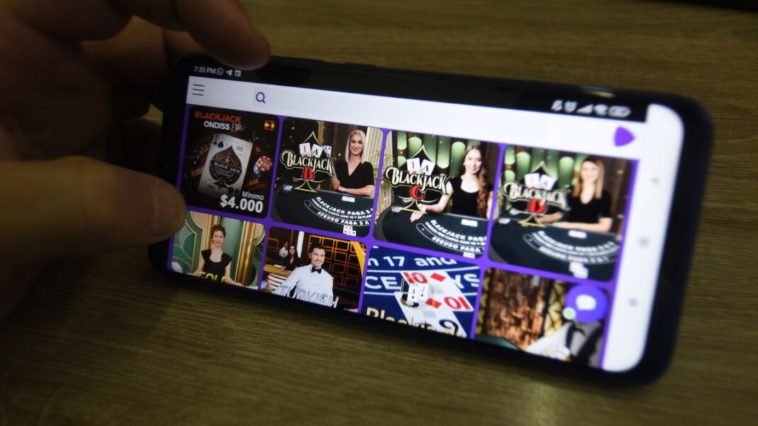Captura de pantalla de la aplicación StopApuestas en un teléfono móvil