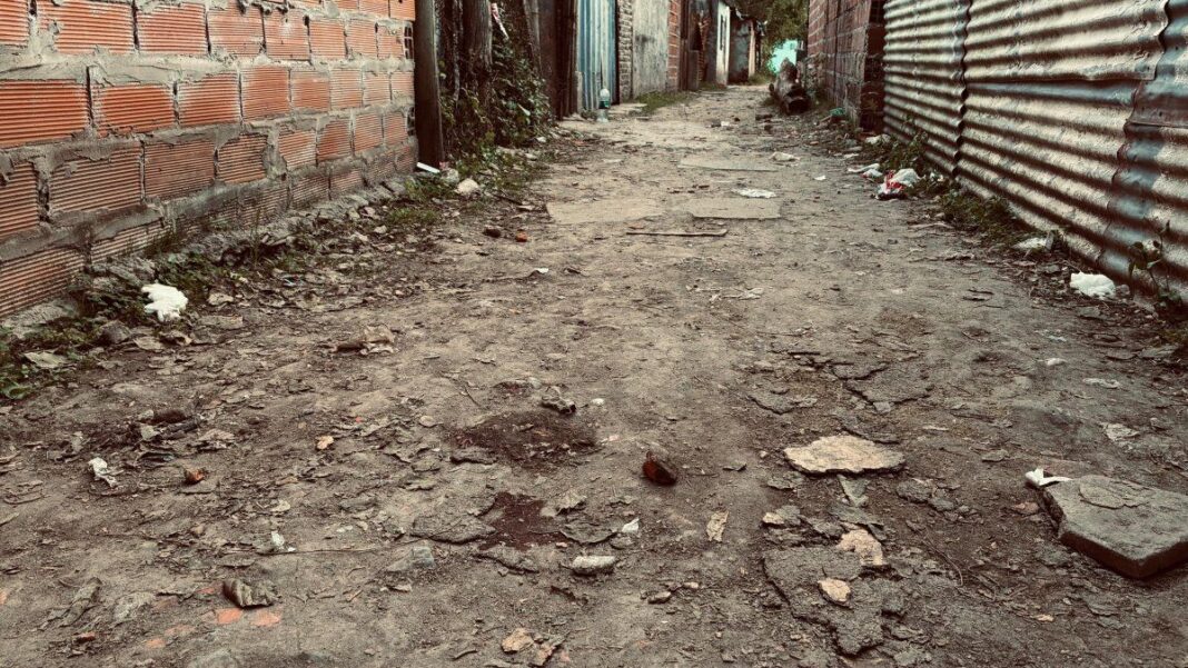 Escena del crimen en Villa Gobernador Gálvez, Santa Fe