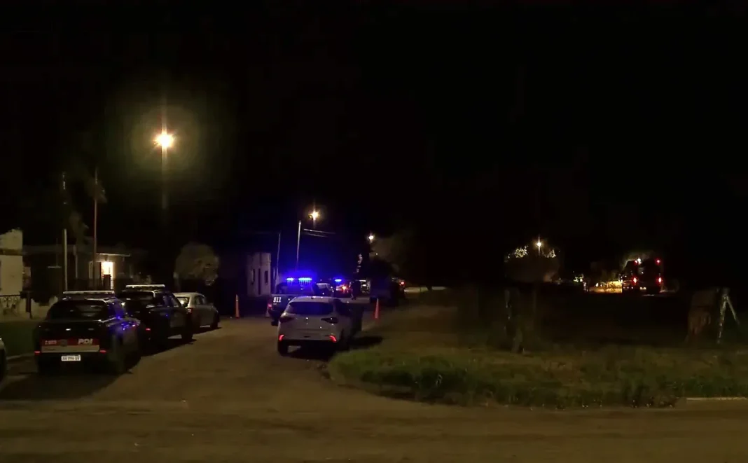 Escena del crimen en Villa Amelia