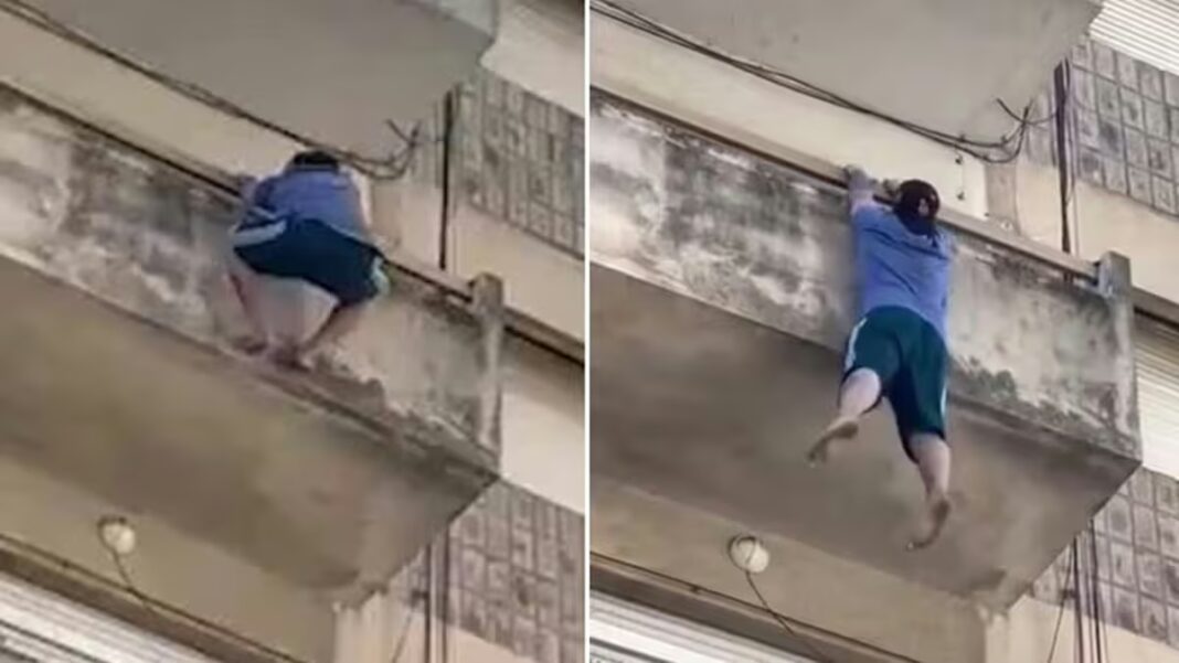 Edificio céntrico en Dorrego al 400, Rosario, donde ocurrió la caída desde un cuarto piso