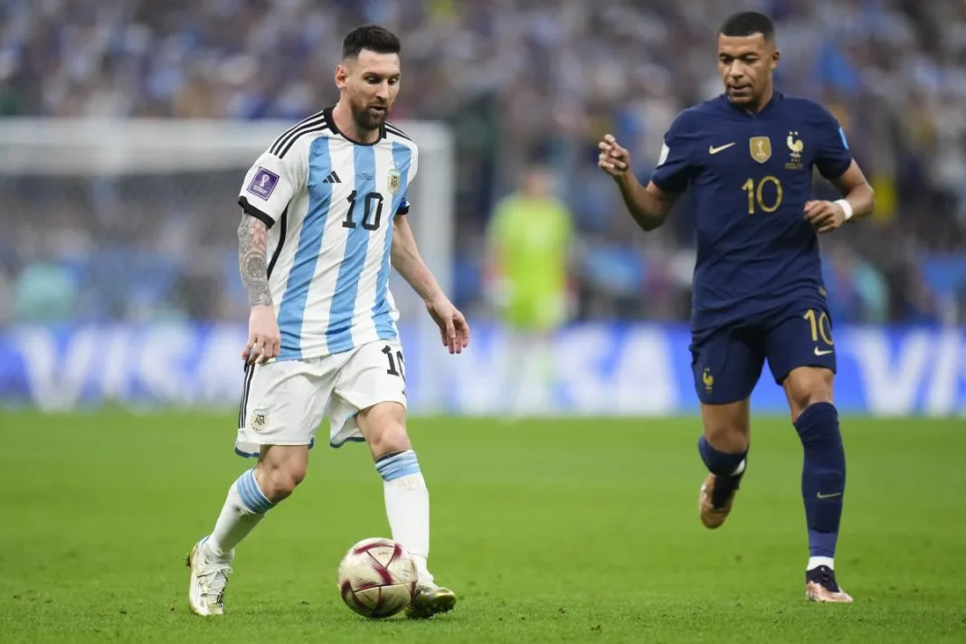 Lionel Messi con la camiseta de la Selección argentina durante una entrevista