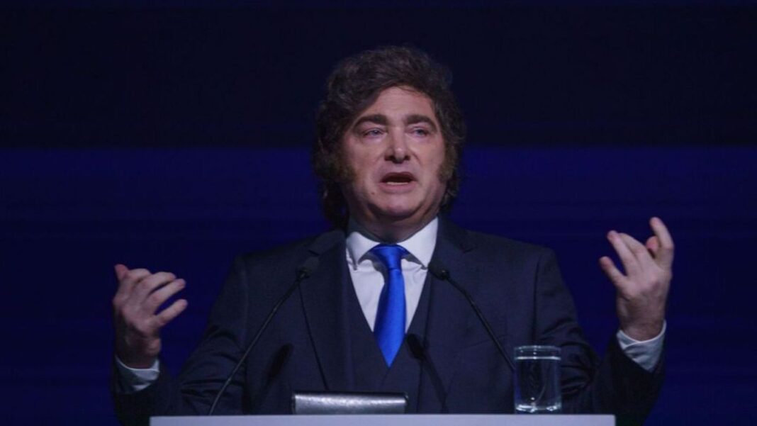 Javier Milei en el AmCham Summit 2026