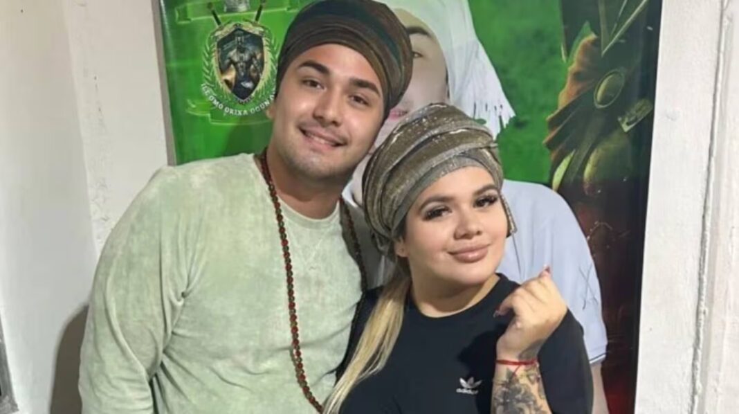 Gilliard De Ogum, pai umbanda de Quilmes, junto a Morena Rial
