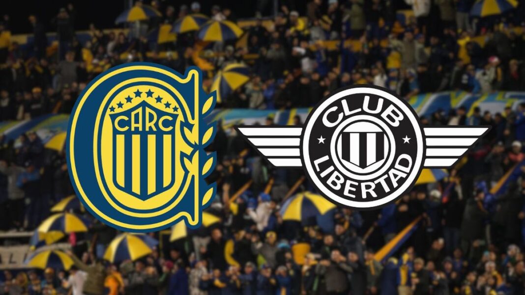 Estadio Gigante de Arroyito con los colores de Rosario Central