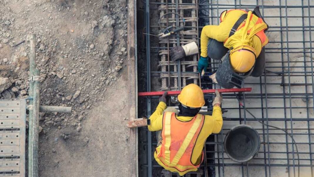 Obra en construcción en Santa Fe