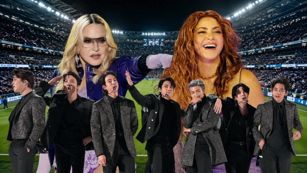 Shakira, Madonna y BTS en el show de medio tiempo de la final del Mundial 2026