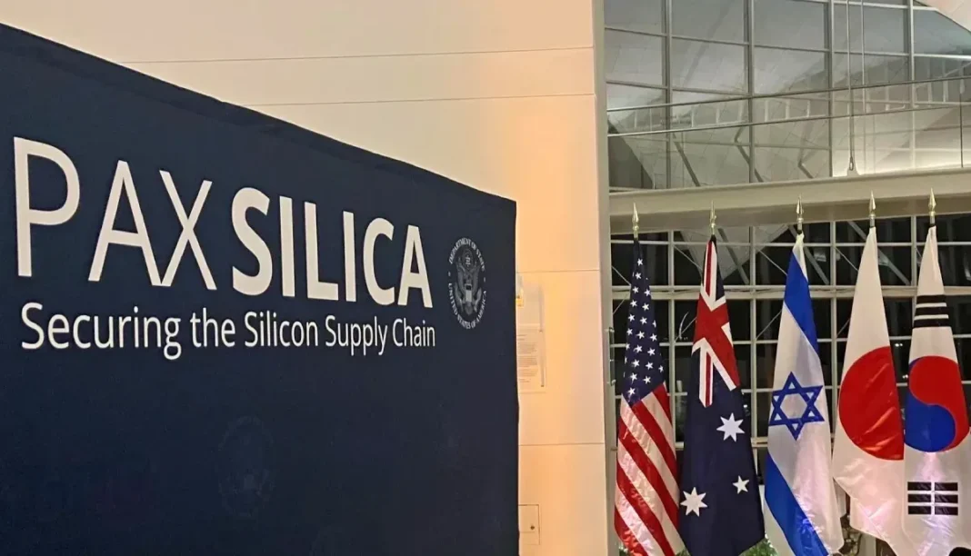 Bandera de Argentina y Estados Unidos juntas, simbolizando acuerdo en tecnología e inteligencia artificial