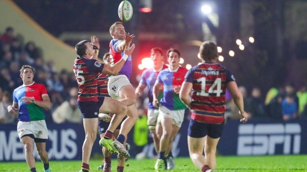 Partido de rugby entre Capibaras XV y Pampas en semifinal del Súper Rugby Américas