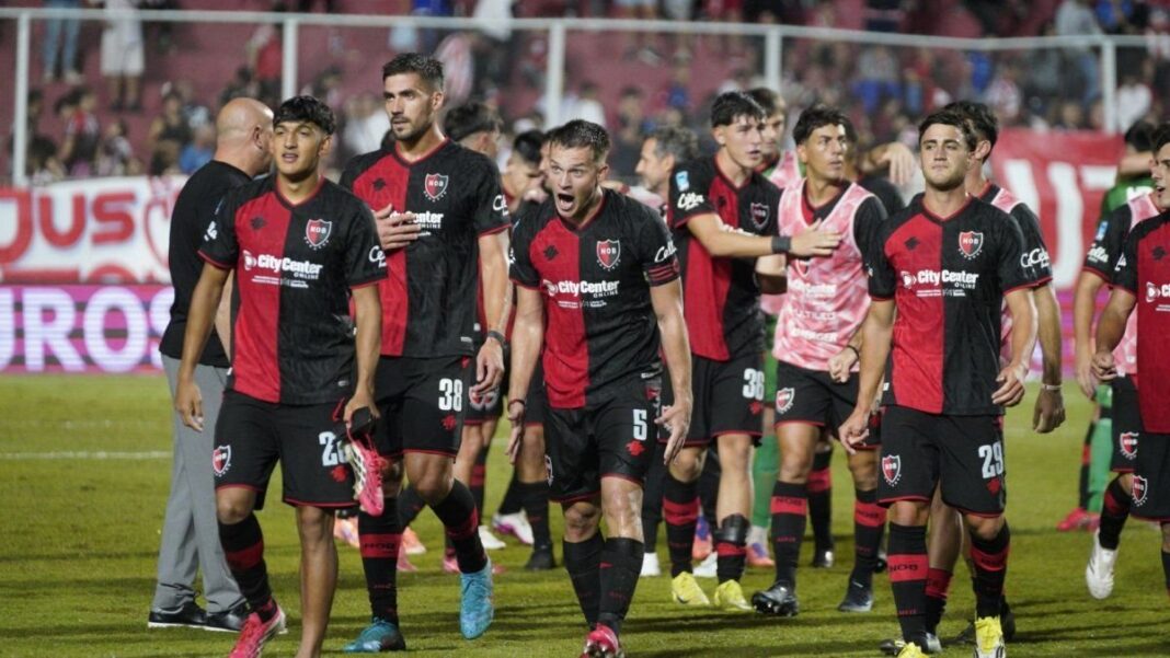 Fabián Noguera durante un partido con Newell's Old Boys