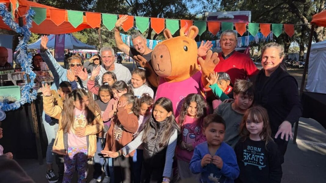 Fan fest de los Juegos Suramericanos en Villa Gobernador Gálvez