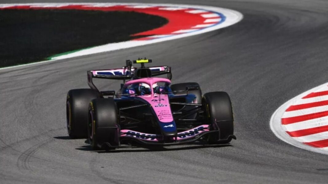 Franco Colapinto en el circuito de Barcelona durante la clasificación