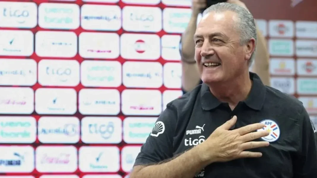 Gustavo Alfaro en conferencia de prensa tras el empate de Paraguay ante Australia