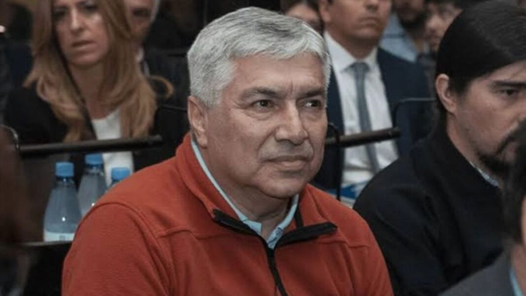 Lázaro Báez durante una audiencia judicial
