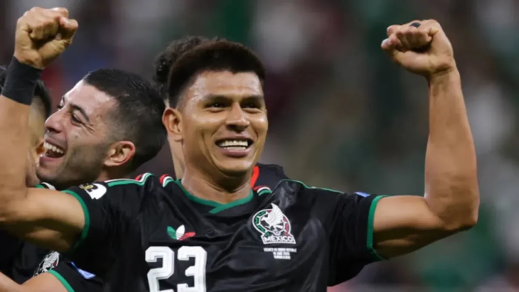 Jugadores de México celebran el gol de Luis Romo ante Corea del Sur en el Mundial 2026