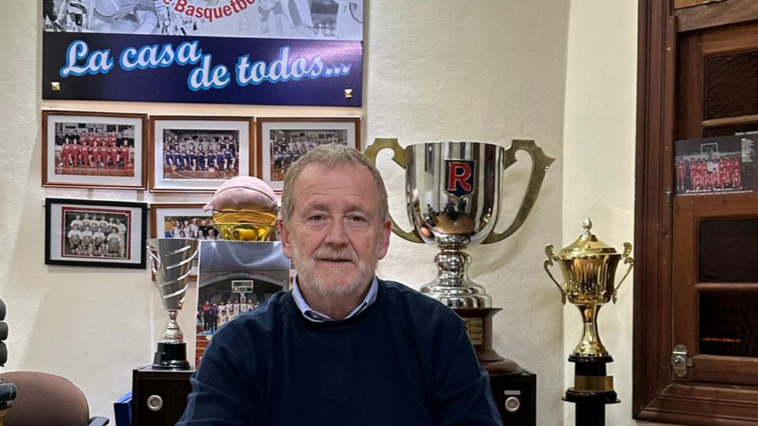 Miguel Tudino, presidente a cargo de la Asociación Rosarina de Básquet