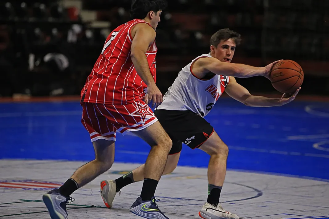 Partido de básquet rosarino
