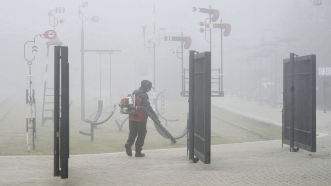Niebla espesa en calles de Rosario