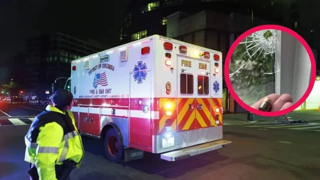 Vista de la calle Troost Avenue en Kansas City con presencia policial tras el tiroteo