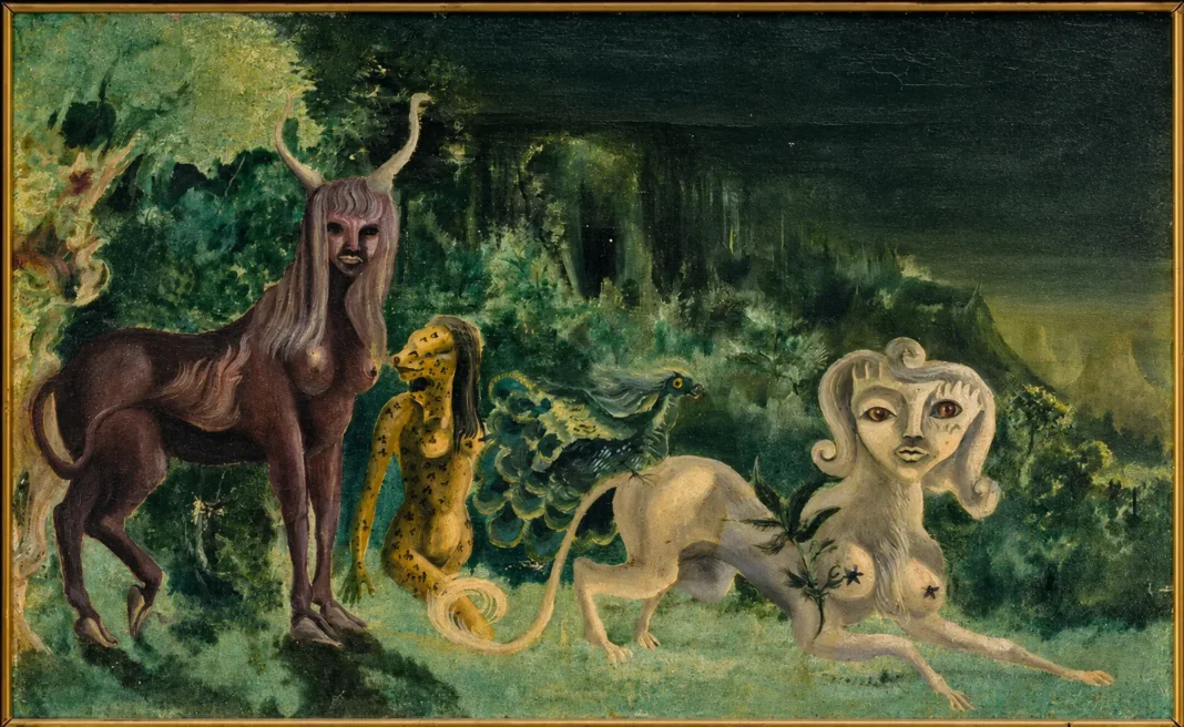 Pintura Villa Pilar de Leonora Carrington