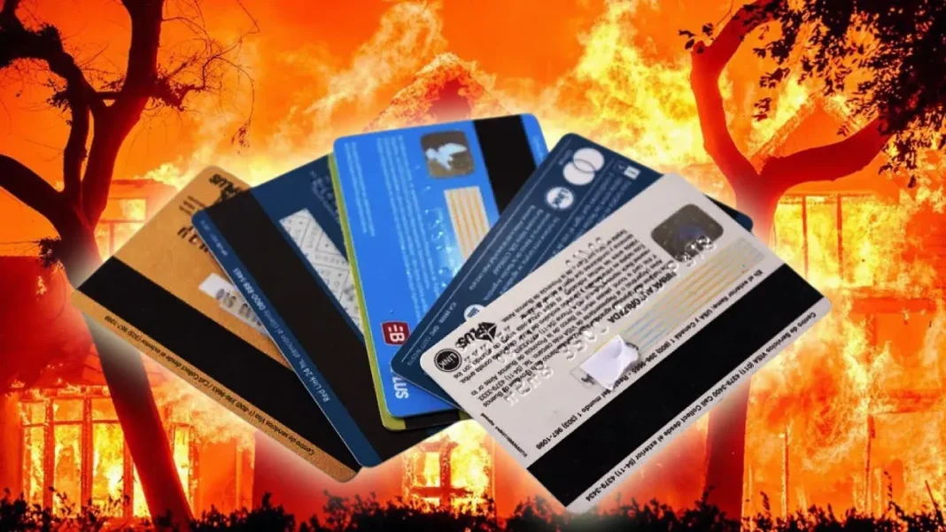Gráfico de caída de operaciones con tarjetas de crédito en mayo