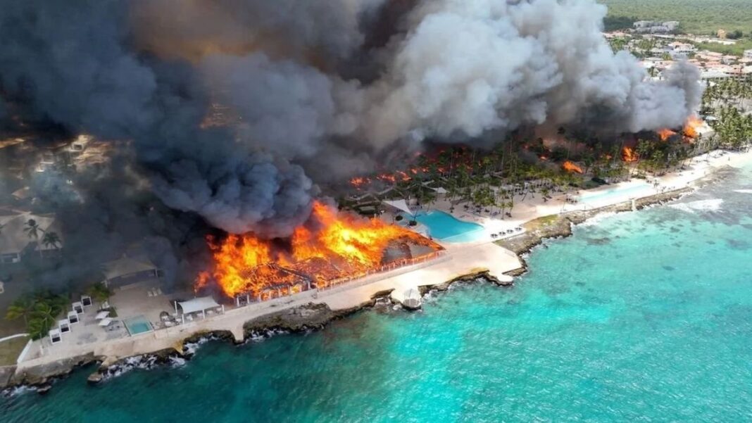 Hotel Viva Dominicus en Bayahíbe, República Dominicana, tras el incendio