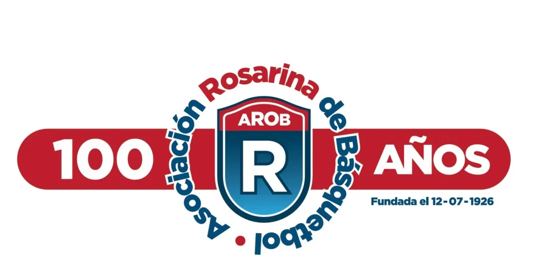 Logo de la Asociación Rosarina de Básquet en su centenario