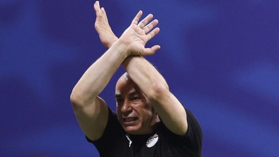 Hossam Hassan en conferencia de prensa tras el partido Argentina vs Egipto