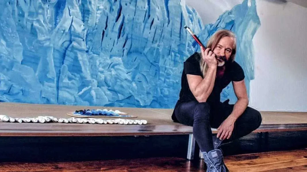Pintura del Glaciar Perito Moreno de Helmut Ditsch en la Casa Rosada