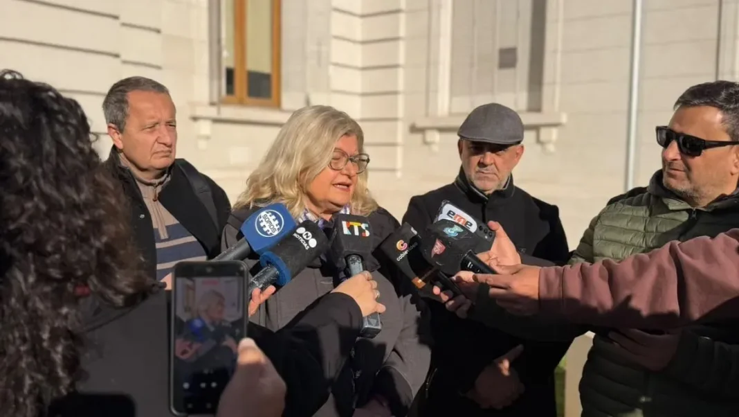 Diputados del FAS en conferencia de prensa en la Legislatura de Santa Fe