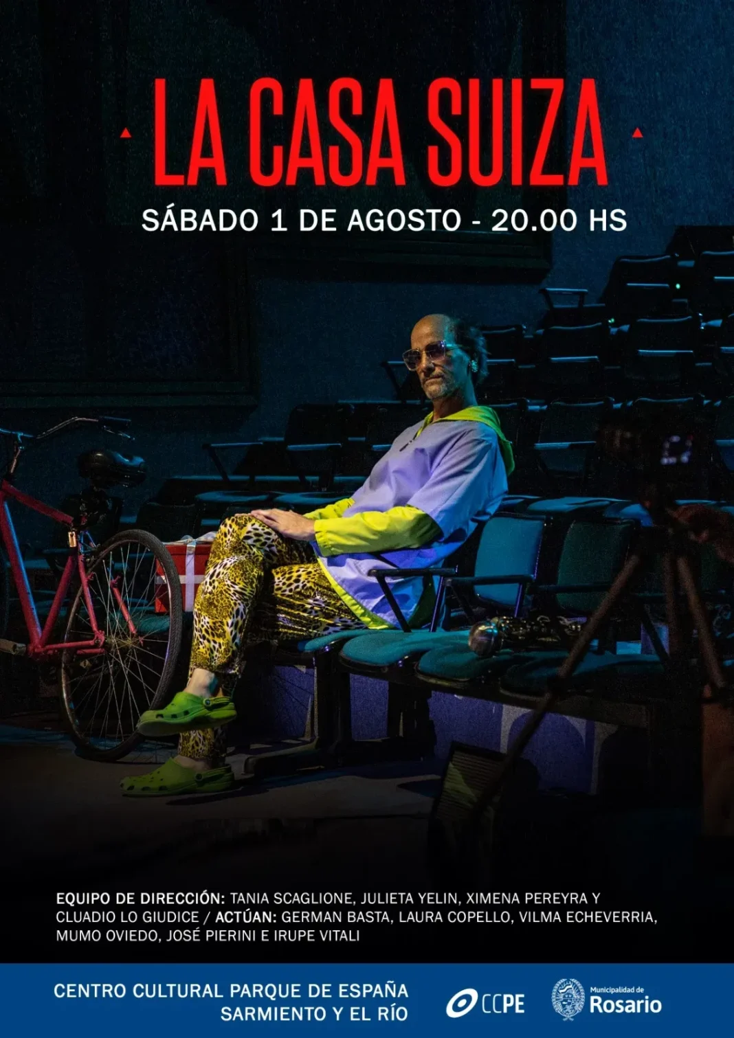 Escena de la obra teatral La casa suiza en el Parque de España