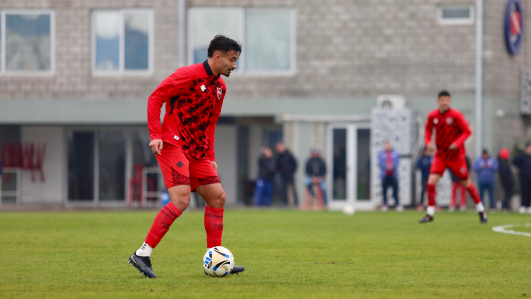 Jugadores de Newell's en partido amistoso de pretemporada