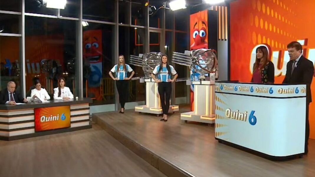 Boleto del Quini 6 con los números ganadores