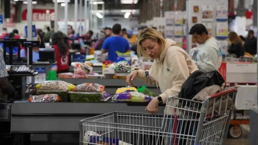 Gráfico de inflación y PBI según el REM del Banco Central