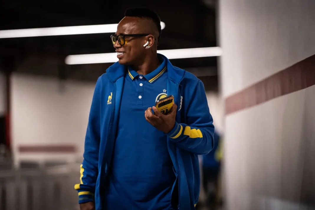 Jaminton Campaz durante un entrenamiento de Rosario Central