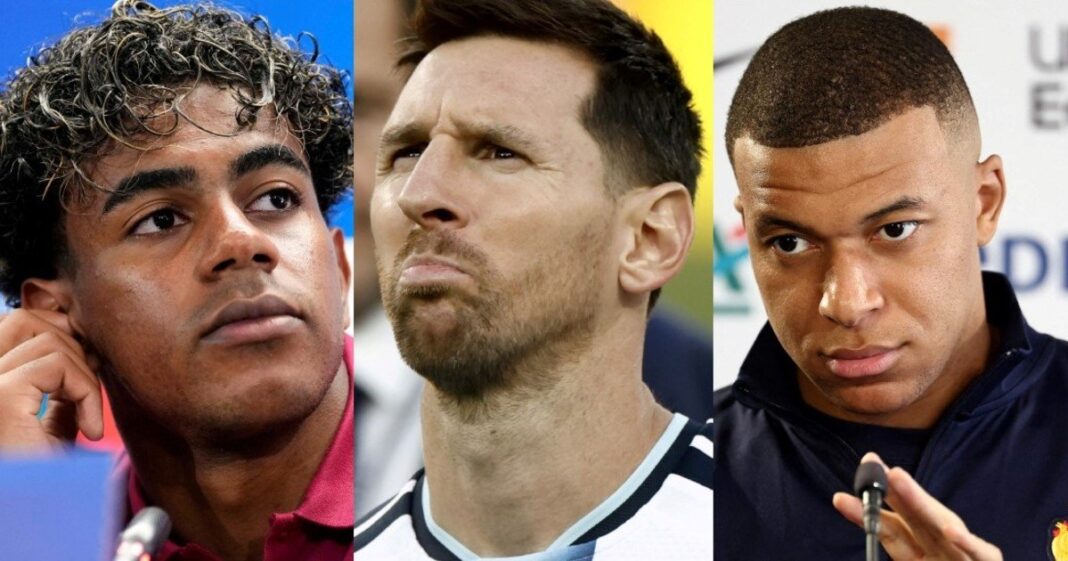 Portada de L'Equipe con Lamine Yamal, Kylian Mbappé, Harry Kane, Ousmane Dembélé y Lionel Messi
