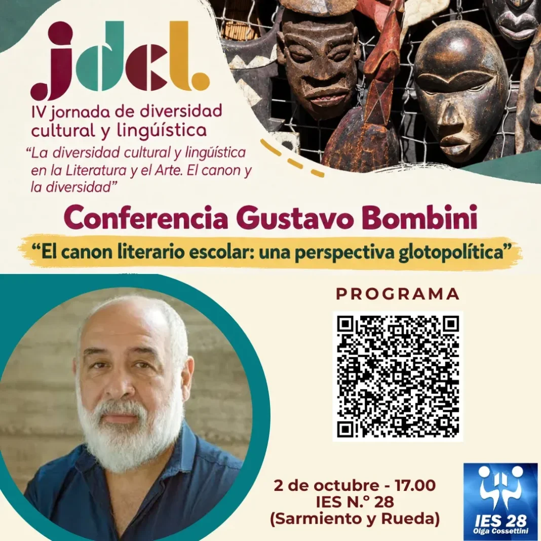 Afiche de la IV Jornada sobre diversidad cultural y lingüística en la literatura y el arte