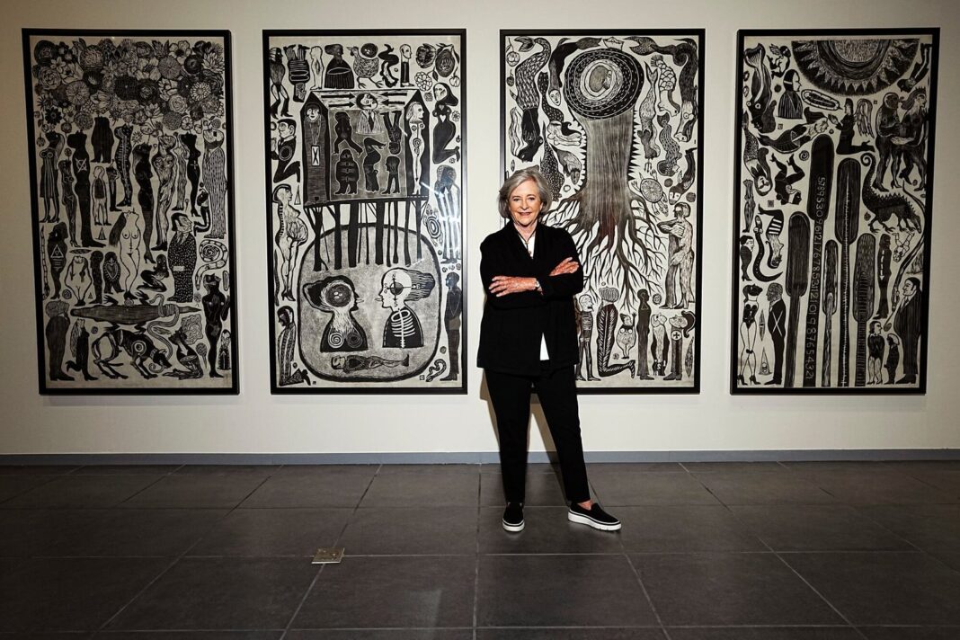 Patricia Phelps de Cisneros en el Malba durante la celebración de los 25 años del museo