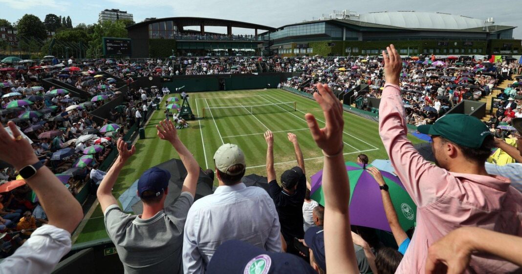 Estadio de Wimbledon con pista de césped