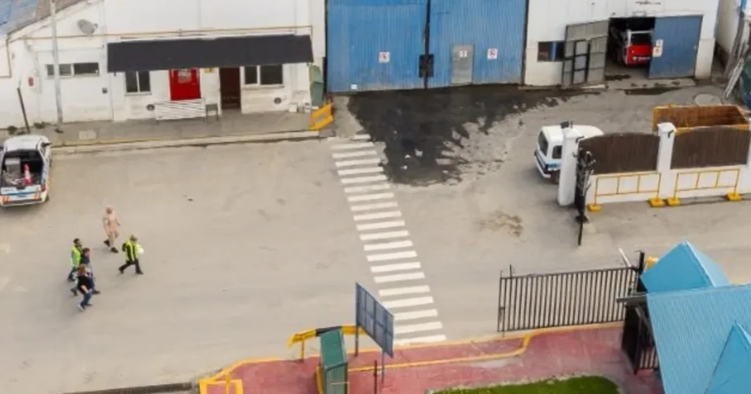 Predio del puerto de Ushuaia donde se realizó el allanamiento judicial