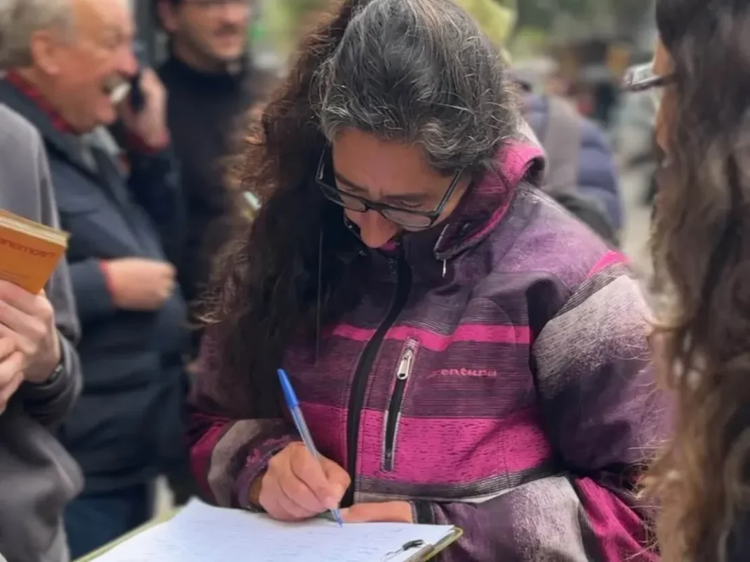Claudia Balagué y Leonardo Caruana durante el lanzamiento de la campaña Vivienda Activa en Rosario