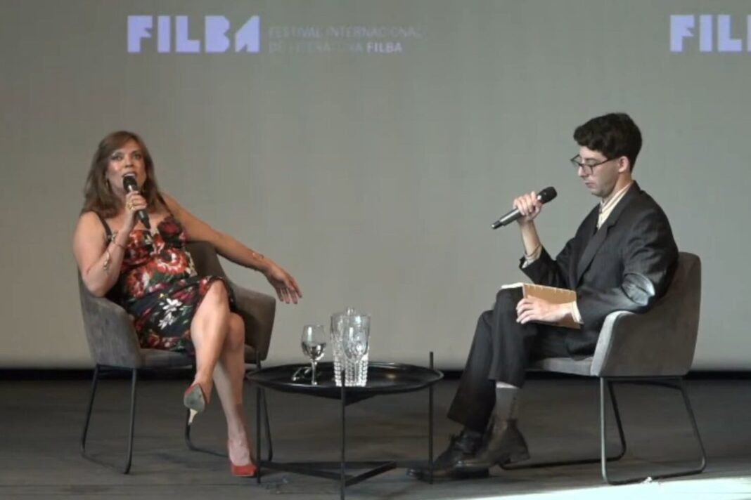 Camila Sosa Villada durante su presentación en el Malba