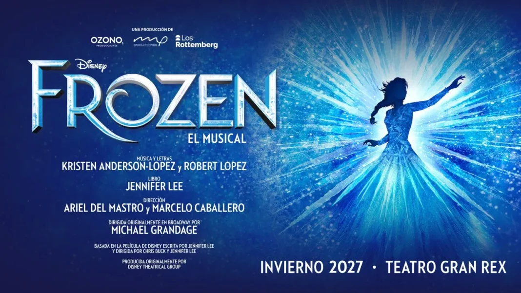 Logo de Frozen el musical con audiciones abiertas para Elsa en Argentina