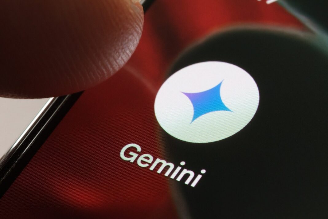 Logotipo de Google Gemini sobre un fondo digital